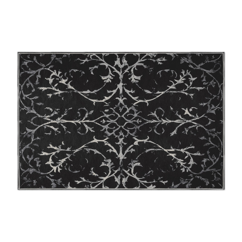 Phantom Bloom Indoor And Outdoor Area Rug, Rectangle 1'6" x 2'6"