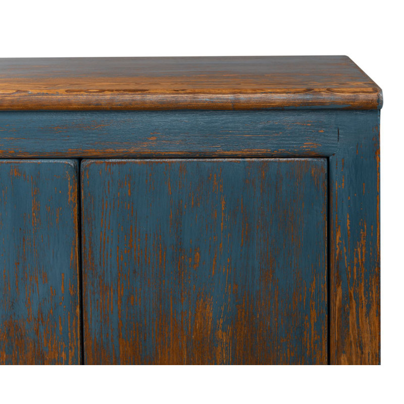 Momeyer 122'' W Solid Wood Sideboard, White/White