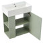 Meuble-lavabo flottant moderne 21,6 po avec lavabo en céramique