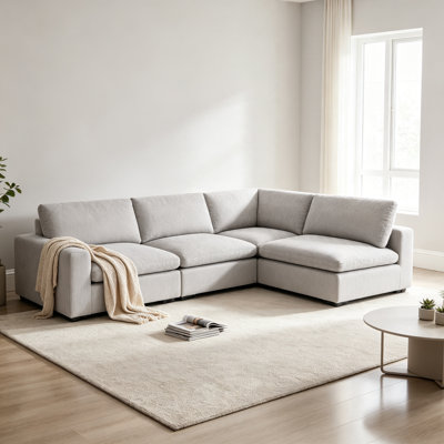Canapé modulaire 154,4 po à 4 coussins