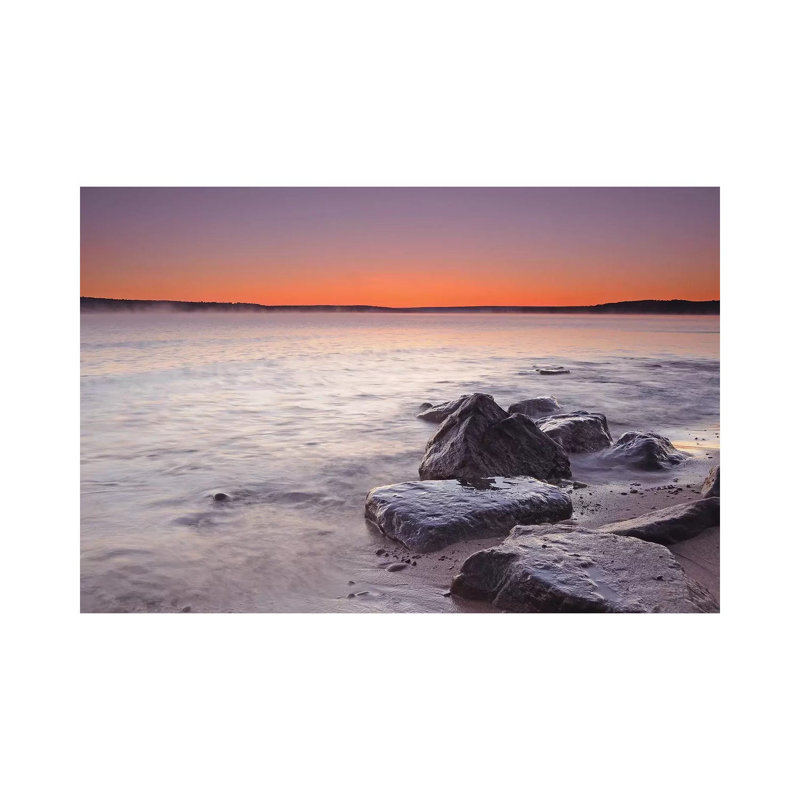 Sunrise At Bay Furnace Beach by Brian Wolf - Wrapped Canvas Print
