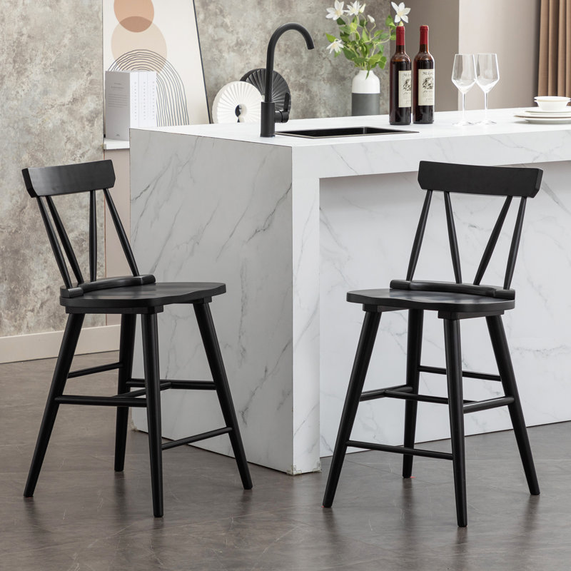 Tabouret de bar 37,6 po, Noir