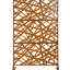 Écran d'intimité en métal H 76 po en métal - autoportant pour patio. , Clôture brune, améliore l'intimité, résiste à la rouille et à la décoloration-121639749