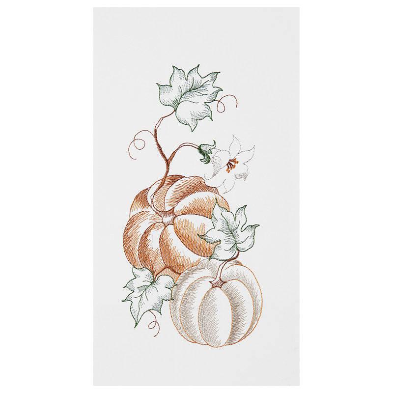 Torchon de cuisine citrouille sur vigne
