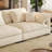White Chenille Modular Sofa cushion couch