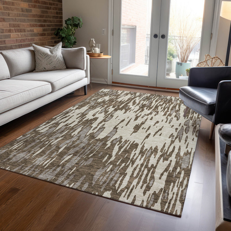 Tapis rectangulaire Aleighna avec envers antidérapant, Rectangle 10 pi x 14 pi