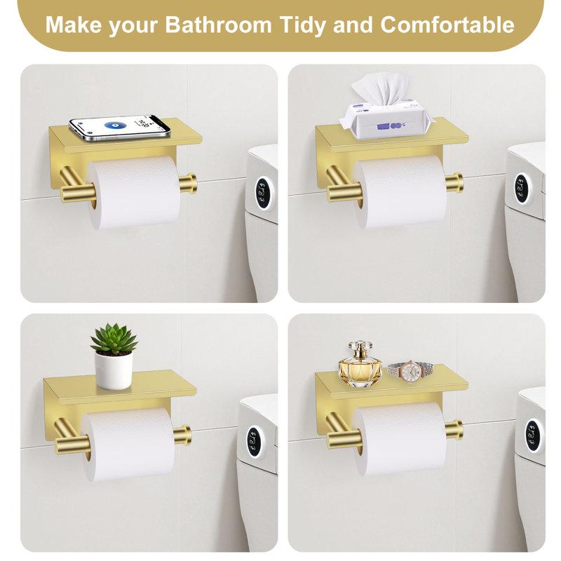 5 Piece Bath Hardware Set (set Of 5), Brushed Gold