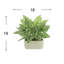 Nature's Elegance Faux Elephant Ear Plant in Ceramic Pot