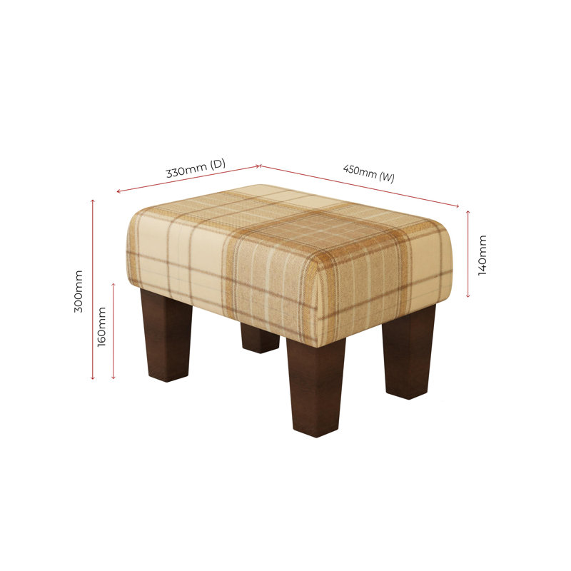 Manufactured Wood Accent Stool, Mahogany