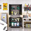 Rolling Metal Storage Cabinet with Locking Doors, Adjustable Shelves and Drawer — Mobile Tool Cabinet for Garage, Home Office, and Utility Room(73" H×32" W×16" D)-1690128780