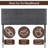 Classic Tufted Adjustable Upholstered Queen Headboard in Linen Fabric, Metal Legs-1677615431