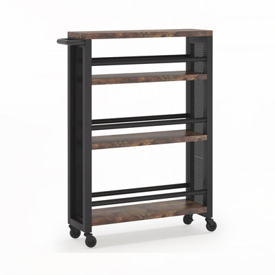 4-Tier Rolling Utility Cart with Wheels