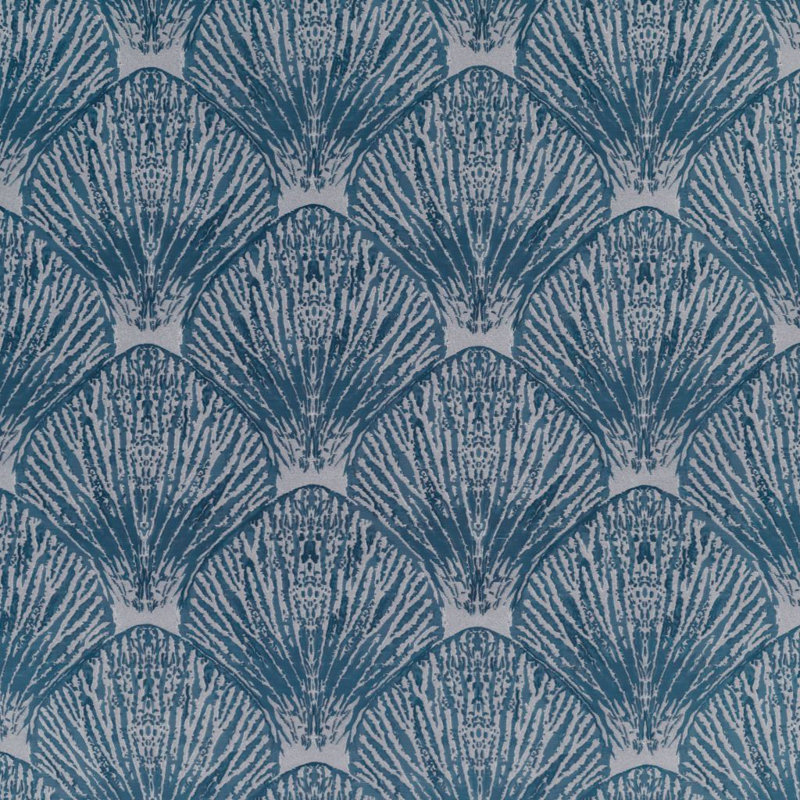 Prive Coquille Fabric, Deep Sea