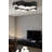 Swart Glass LED Flush Mount