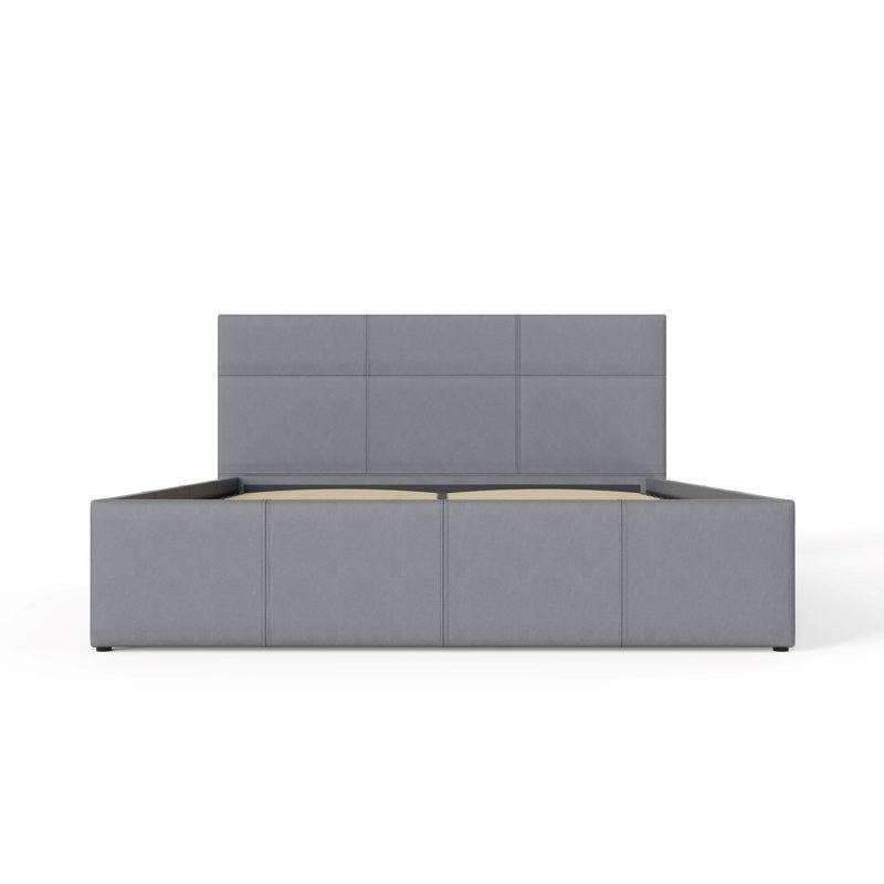Beaird Upholstered Ottoman Storage Bed, Small Double (4'), Grey