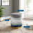 Modway Ribbon Round Performance Velvet Ottoman