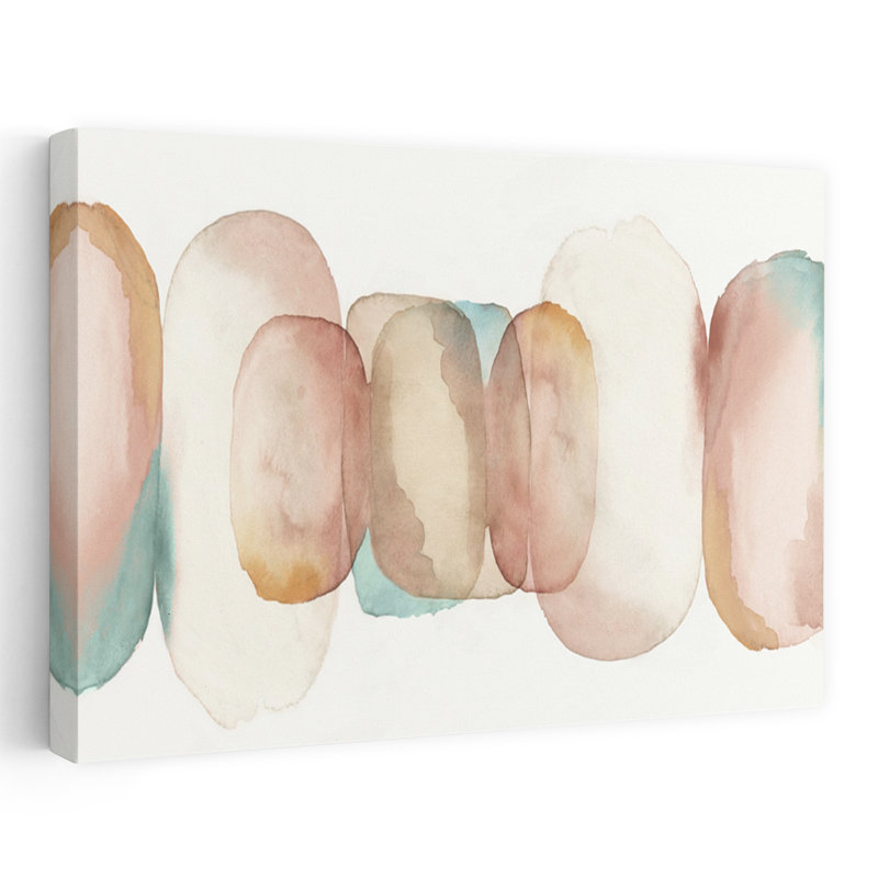 Art géométrique délicat de Daydream Mist, H 24 po x l 36 po