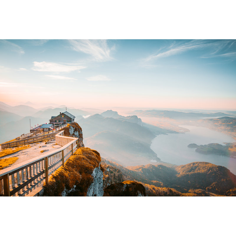 Mountain On Alpine Peak by Bluejayphoto - Wrapped Canvas Print, 30cm H x 46cm W