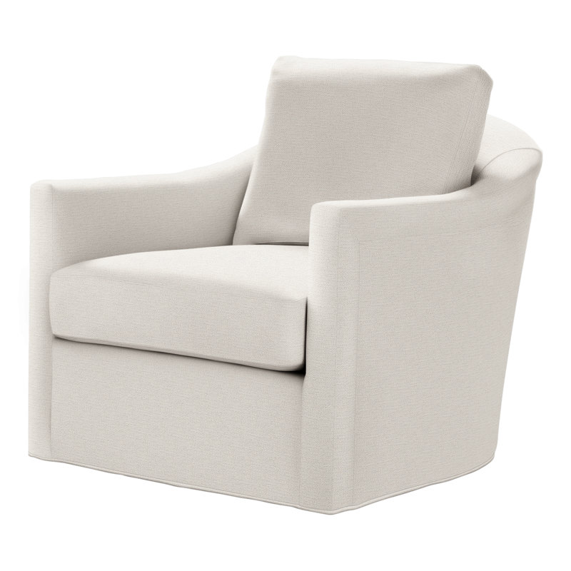 Catalina Swivel Armchair, Perigold Page Pearl, Dune