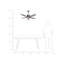 Artus 100cm Ceiling Fan with LED Lights