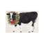 Christmas On The Farm III - Cow with Wreath 1 Piece Wrapped Canvas Painting-286283948