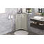 Armoire de rangement triangulaire pour salle de bain avec tablettes réglables, armoire de plancher autoportante pour la cuisine à domicile