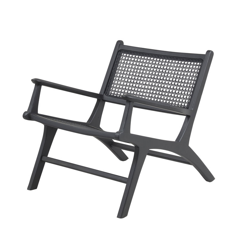 Douglasville Upholstered Accent Chair, Black/Black