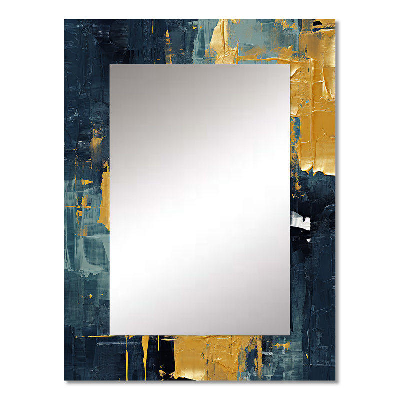 «Abstraction on Retro Blue II», art abstrait, impression sur toile, 32 po x 24 po