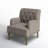Wilkey Tufted Back Armchair-65219077