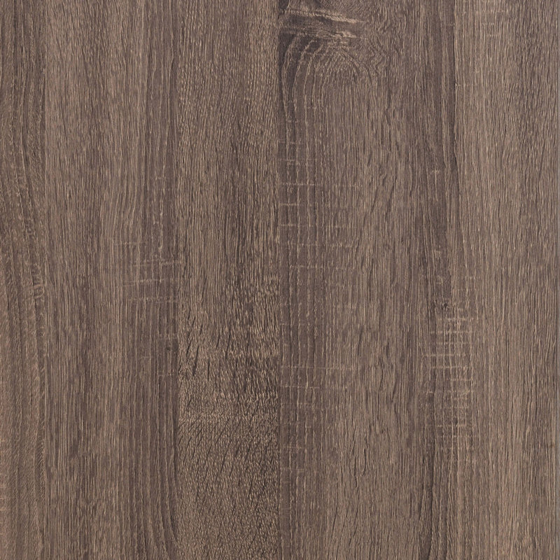 Lit à panneau avec rangement Mid-Century, Queen, Oak