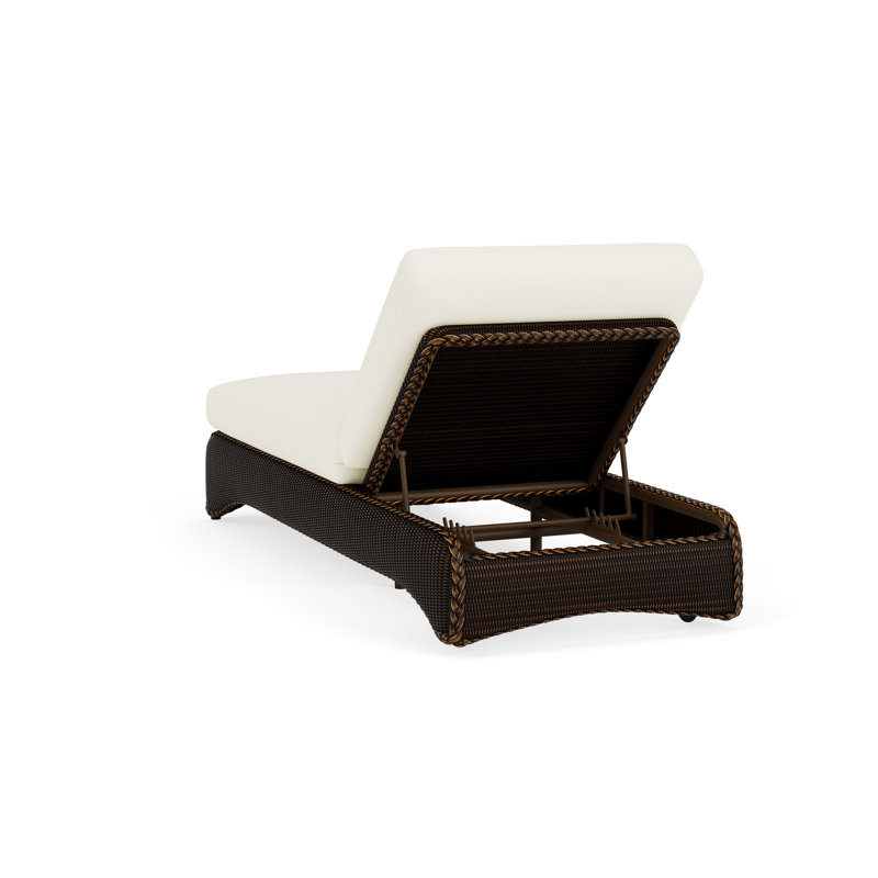 Loom Outdoor Chaise Lounge, Mink, Sailcloth Salt