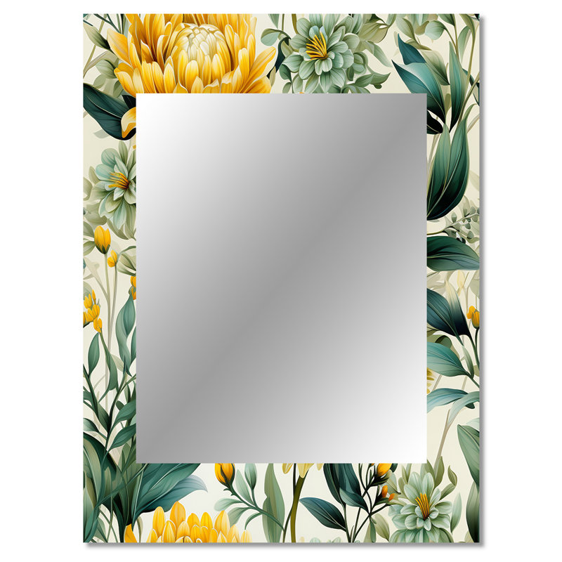 Miroir de meuble-lavabo Tropical, Fougères botaniques Vumera, H 40 po x l 30 po