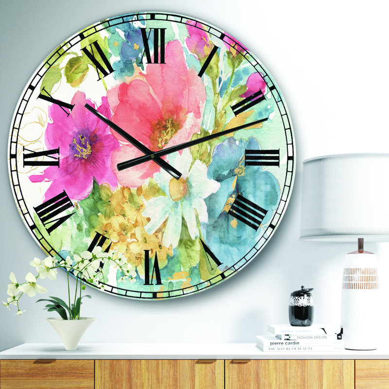 My French Garden - Horloge murale traditionnelle, Petit