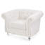 Chaise d'appoint moelleuse en velours pour le confort du salon