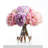 Silk Peonies Arrangement in Vase