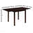 Rectangular 52-Inch Extension Dining Table, Cappuccino