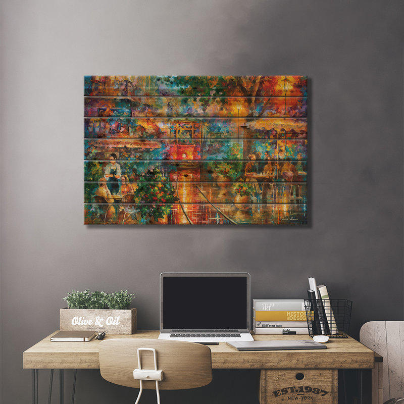 «Old Magic On Wood» par Leonid Afremov, H 18 po x l 26 po x P 1,5 po