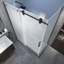 Langham XL 60" W x 80" H Frameless Rectangle Sliding Shower Enclosure with Fixed Panel-53047632
