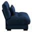 Fauteuil rembourré en velours avec accoudoirs et 1 coussin-607081712