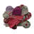 Vintage Cotton Kantha Quilt Pennant Garland, Multicolor