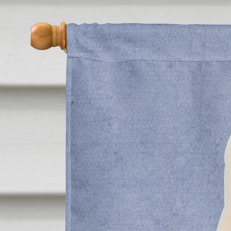 Polyester 2 côtés 40 x 28 po welcome drapeau maison, Berger de Russie méridionale