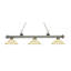 Luminaire suspendu linéaire à 3 lumières pour table de billard Chevelle-22736978-22736979