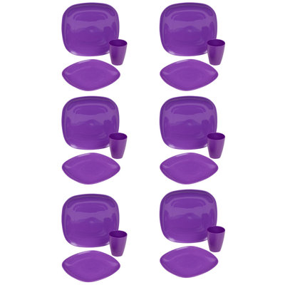 18pc High Quality Plastic Dinner Set