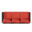 Wood Wicker Patio Sofa-108796951