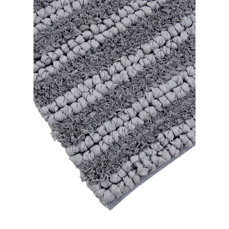 Tapis pour salle de bain Melina, l 21 po x L 34 po, gris