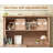 Farmhouse L Shaped Desk With Hutch, 67" Executive Home Office Desks With 4 Drawers-1621394218