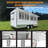 Concession Window, Aluminum Alloy Concession Serving Window With 4 Horizontal Sliding Screen Windows & Awning Door & Drag Hook, Up to 85 Degrees Stand Serving Window for Food Trucks Concession-120203496