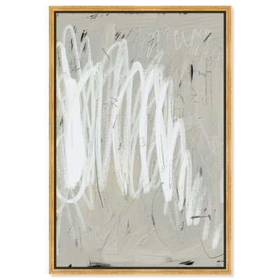 Monochromatic 1 Canvas Abstract Print by Oliver Gal, Black Frame, 10 x 15