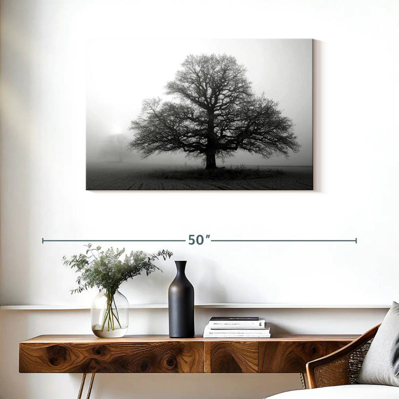 Harnek Tree In Mist, 24" H x 36" W