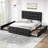 Bed Frame With Headboard And 4 Storage Drawers, Platform Bed Frame Square Stitched Button Tufted-1669489728-1669489743